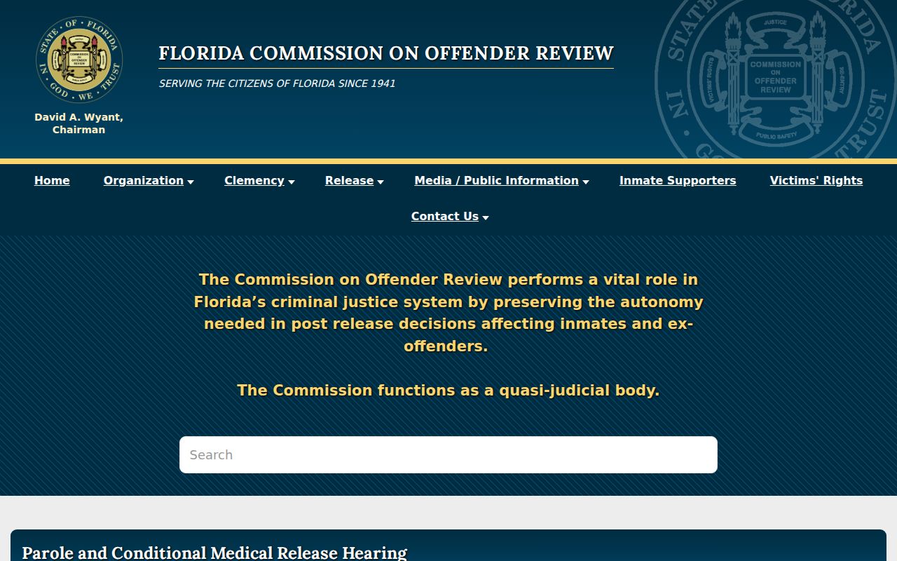 St. Johns County criminal history parole authority