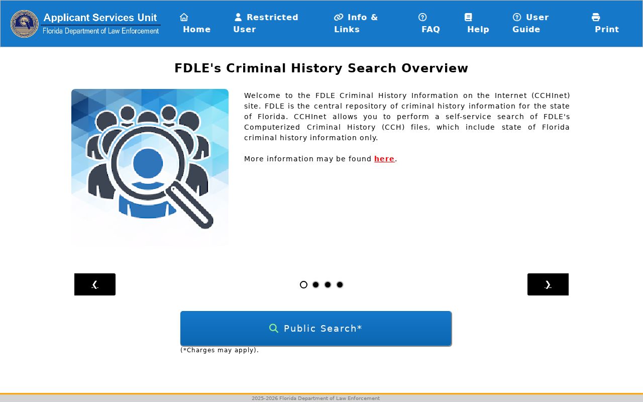 St. Johns County criminal record FDLE Instant Search