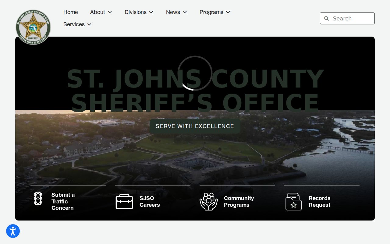 St. Johns County criminal history Sheriff's Office website